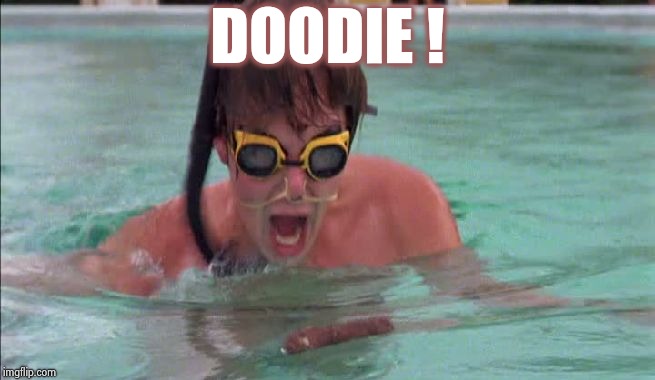 Caddyshack Doody scene | DOODIE ! | image tagged in caddyshack doody scene | made w/ Imgflip meme maker