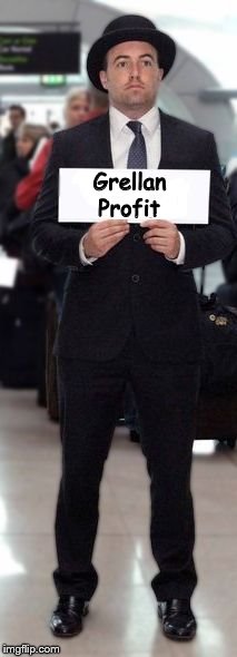 Trump Airport Sign | Grellan; Profit | image tagged in trump airport sign | made w/ Imgflip meme maker
