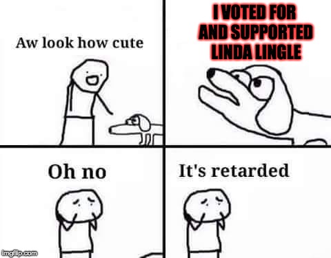 When People say that they Supported and Voted for Linda Lingle (even Today) | I VOTED FOR AND SUPPORTED LINDA LINGLE | image tagged in oh no it's retarded,memes,politics,election,oh no it's retarded (template) | made w/ Imgflip meme maker