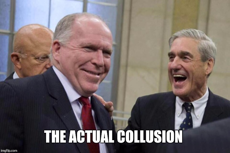 THE ACTUAL COLLUSION | image tagged in brennan | made w/ Imgflip meme maker