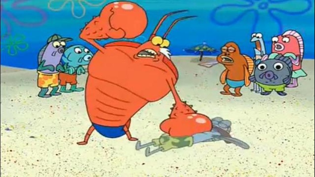 Larry the Lobster Breathe Blank Meme Template