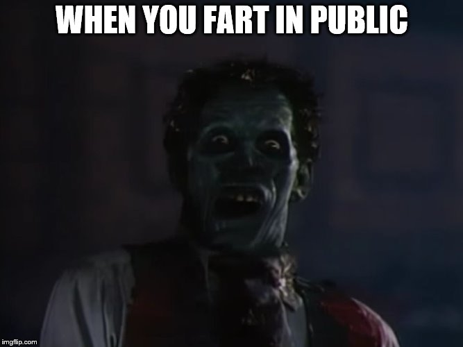 zombie farts | WHEN YOU FART IN PUBLIC | image tagged in thriller zombie | made w/ Imgflip meme maker