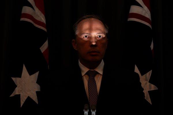 Shadowed Peter Dutton Blank Meme Template