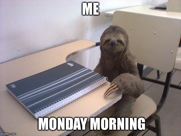 ME; MONDAY MORNING | image tagged in monday mornings | made w/ Imgflip meme maker
