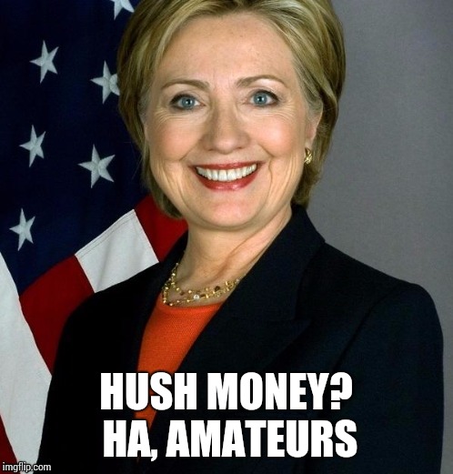 HUSH MONEY? HA, AMATEURS | made w/ Imgflip meme maker