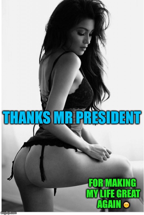 THANKS MR PRESIDENT FOR MAKING MY LIFE GREAT AGAIN  | made w/ Imgflip meme maker