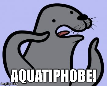 Homophobic Seal Meme | AQUATIPHOBE! | image tagged in memes,homophobic seal | made w/ Imgflip meme maker