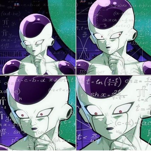 High Quality Thinking Frieza Blank Meme Template