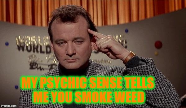 World of the psychic | MY PSYCHIC SENSE TELLS ME YOU SMOKE WEED | image tagged in world of the psychic | made w/ Imgflip meme maker