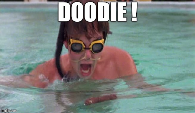Caddyshack Doody scene | DOODIE ! | image tagged in caddyshack doody scene | made w/ Imgflip meme maker