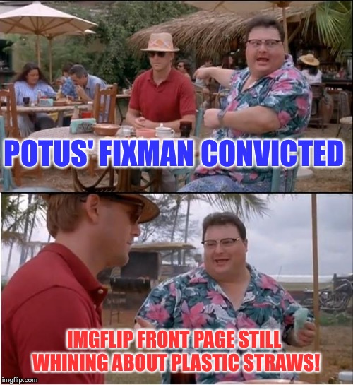 See Nobody Cares Meme | POTUS' FIXMAN CONVICTED IMGFLIP FRONT PAGE STILL WHINING ABOUT PLASTIC STRAWS! | image tagged in memes,see nobody cares | made w/ Imgflip meme maker
