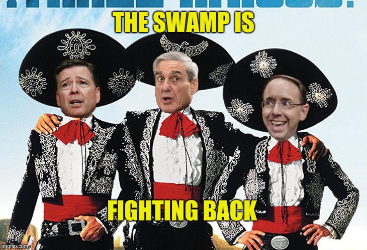 3 Scamigos | THE SWAMP IS FIGHTING BACK | image tagged in 3 scamigos | made w/ Imgflip meme maker