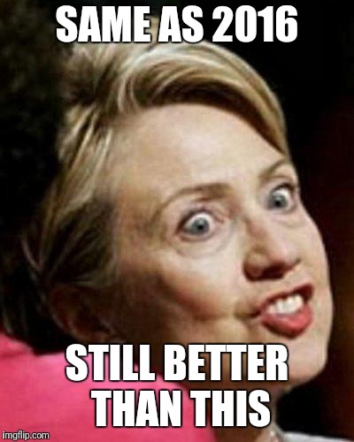 Hillary Clinton Fish | SAME AS 2016 STILL BETTER THAN THIS | image tagged in hillary clinton fish | made w/ Imgflip meme maker