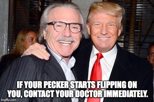 David Pecker | IF YOUR PECKER STARTS FLIPPING ON YOU, CONTACT YOUR DOCTOR IMMEDIATELY. | image tagged in donald trump,robert mueller,impeachment | made w/ Imgflip meme maker