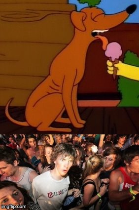 ice cream hypnosis | . | image tagged in sudden clarity clarence,simpsons | made w/ Imgflip meme maker