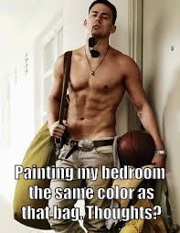 Channing Tatum | Painting my bedroom the same color as that bag. Thoughts? | image tagged in channing tatum | made w/ Imgflip meme maker