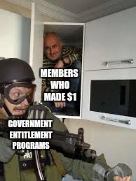 Can't Get Me | MEMBERS WHO MADE $1; GOVERNMENT ENTITLEMENT PROGRAMS | image tagged in can't get me | made w/ Imgflip meme maker