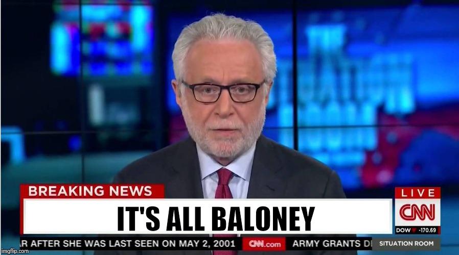 CNN "Wolf of Fake News" Fanfiction | IT'S ALL BALONEY | image tagged in cnn wolf of fake news fanfiction | made w/ Imgflip meme maker