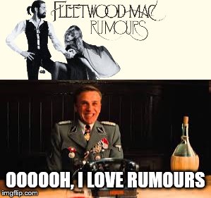 Hans digs Rumours - who doesn't, right? | OOOOOH, I LOVE RUMOURS | image tagged in music,classic rock,hans,memes | made w/ Imgflip meme maker