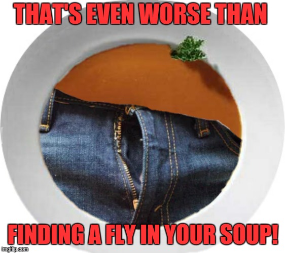 THAT'S EVEN WORSE THAN FINDING A FLY IN YOUR SOUP! | made w/ Imgflip meme maker
