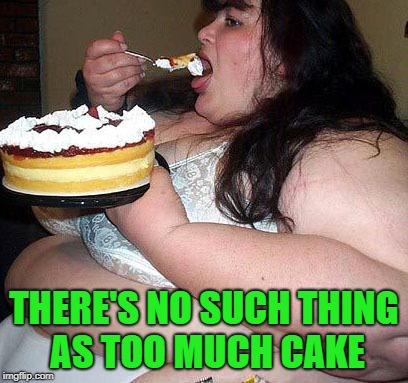 THERE'S NO SUCH THING AS TOO MUCH CAKE | made w/ Imgflip meme maker