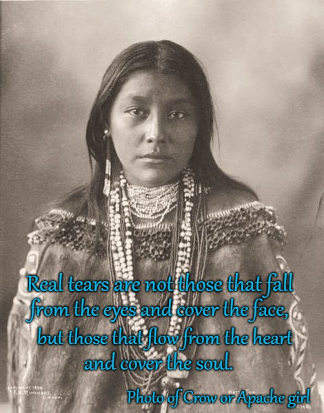 Indian Wisdom Real Tears Are Not Those that Fall From the Eyes - Imgflip