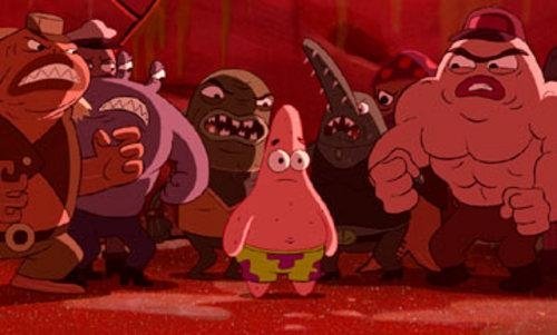Patrick Star Surrounded Blank Meme Template