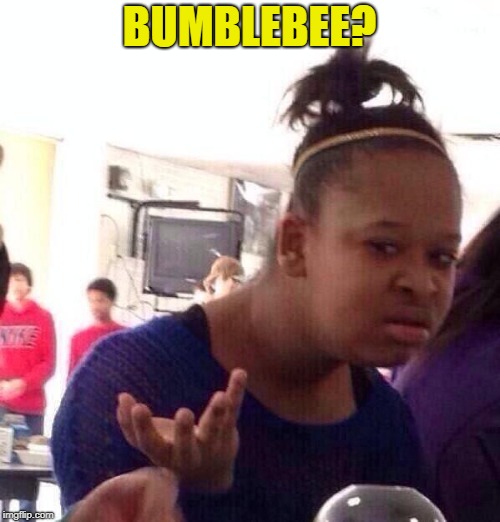 Black Girl Wat Meme | BUMBLEBEE? | image tagged in memes,black girl wat | made w/ Imgflip meme maker