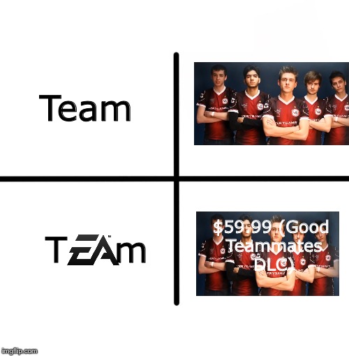 Good Teammates DLC | Team; $59.99 (Good Teammates DLC); T; m | image tagged in 5999,dlc | made w/ Imgflip meme maker