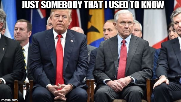 Bromance Spat | JUST SOMEBODY THAT I USED TO KNOW | image tagged in politics lol,funny meme | made w/ Imgflip meme maker