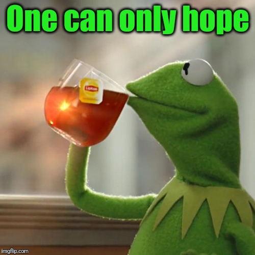 But That's None Of My Business Meme | One can only hope | image tagged in memes,but thats none of my business,kermit the frog | made w/ Imgflip meme maker