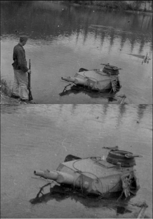 O Panzer do lago Blank Meme Template