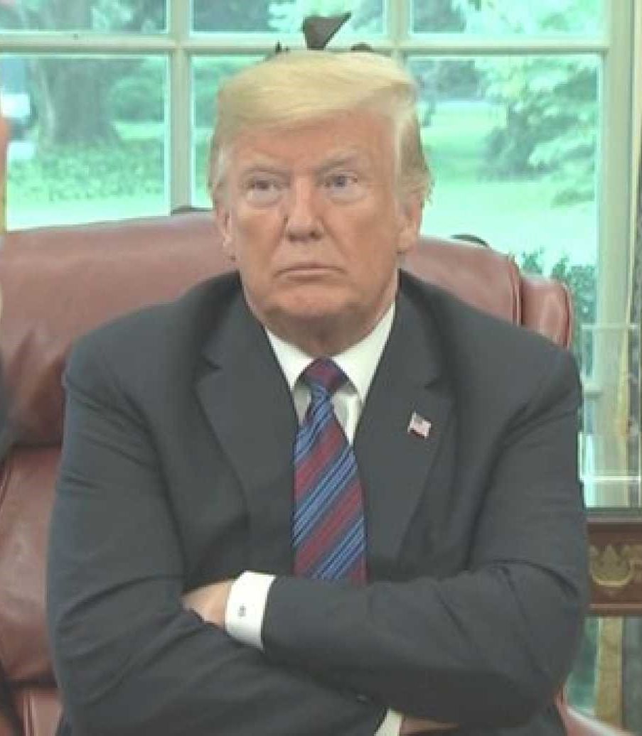 High Quality Trump sulks Blank Meme Template