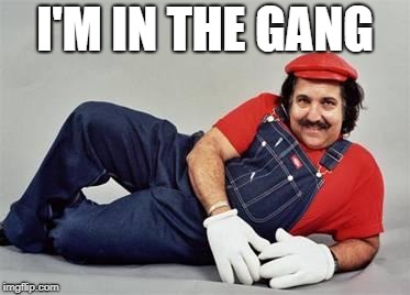 Pervert Mario | I'M IN THE GANG | image tagged in pervert mario | made w/ Imgflip meme maker
