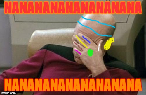 Captain Picard Facepalm Meme | NANANANANANANANANA; NANANANANANANANANA | image tagged in memes,captain picard facepalm | made w/ Imgflip meme maker