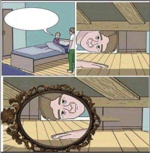 check under my bed Blank Meme Template
