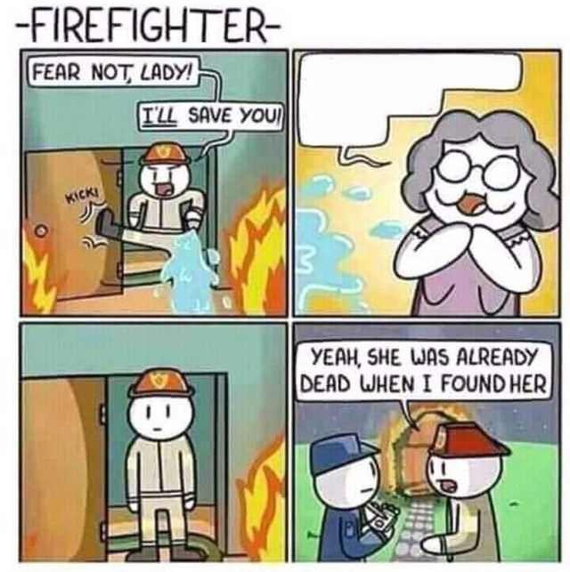 Firefighter Blank Meme Template