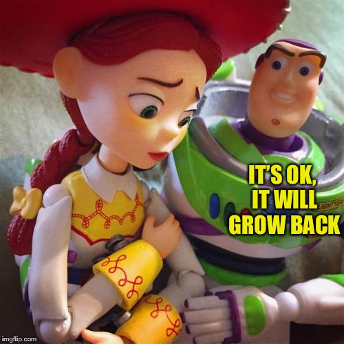 IT’S OK, IT WILL GROW BACK | made w/ Imgflip meme maker