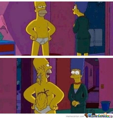 Skinny Homer Blank Meme Template