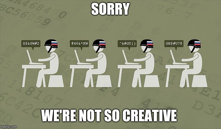 Troll Farm | SORRY WE'RE NOT SO CREATIVE | image tagged in troll farm | made w/ Imgflip meme maker