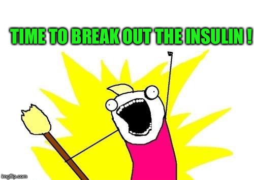 X All The Y Meme | TIME TO BREAK OUT THE INSULIN ! | image tagged in memes,x all the y | made w/ Imgflip meme maker