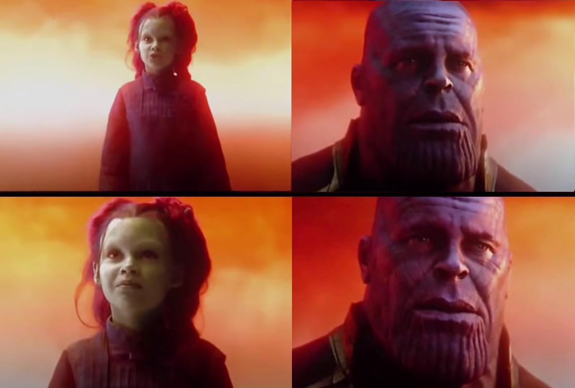 Thanos and Gamora: What did it cost? Blank Meme Template