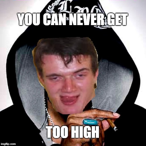 10 guy Snoop Dogg | YOU CAN NEVER GET TOO HIGH | image tagged in 10 guy snoop dogg | made w/ Imgflip meme maker