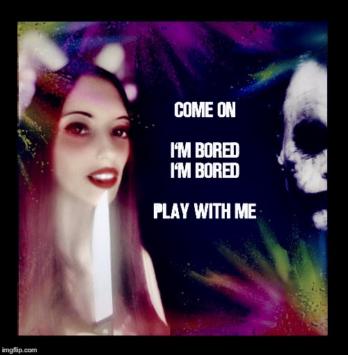 image tagged in play with me,harley quinn | made w/ Imgflip meme maker