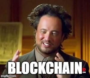 Science guy | BLOCKCHAIN | image tagged in science guy | made w/ Imgflip meme maker