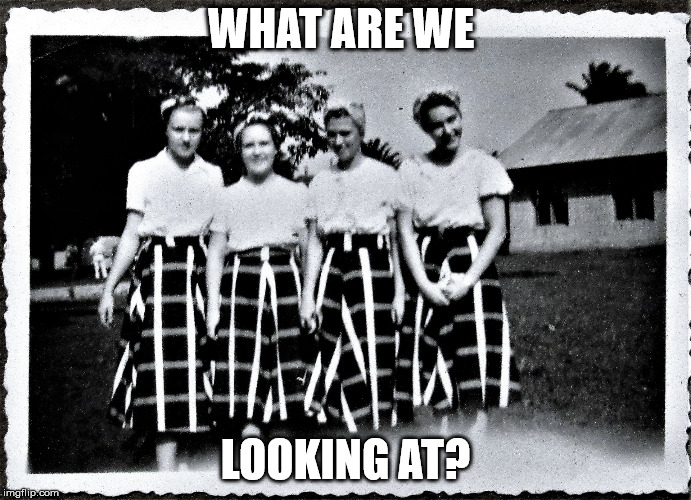 Bridesmaids for Hire! | WHAT ARE WE LOOKING AT? | image tagged in bridesmaids for hire | made w/ Imgflip meme maker