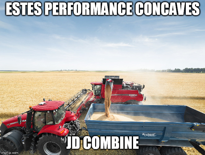 ESTES PERFORMANCE CONCAVES; JD COMBINE | image tagged in estes performance concaves | made w/ Imgflip meme maker