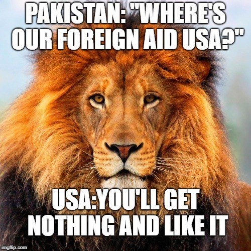 pakistan aid | image tagged in usa | made w/ Imgflip meme maker