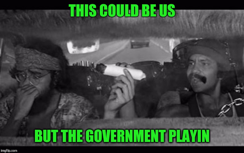  THIS COULD BE US; BUT THE GOVERNMENT PLAYIN | image tagged in up in smoke,cheech and chong,this could be us,420,memes,stoner memes | made w/ Imgflip meme maker