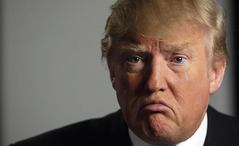Trump crying Blank Meme Template